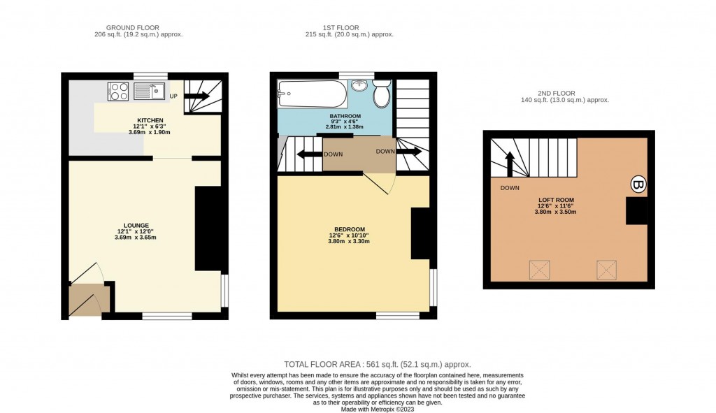 Floorplans For Rea Barn Road, Brixham