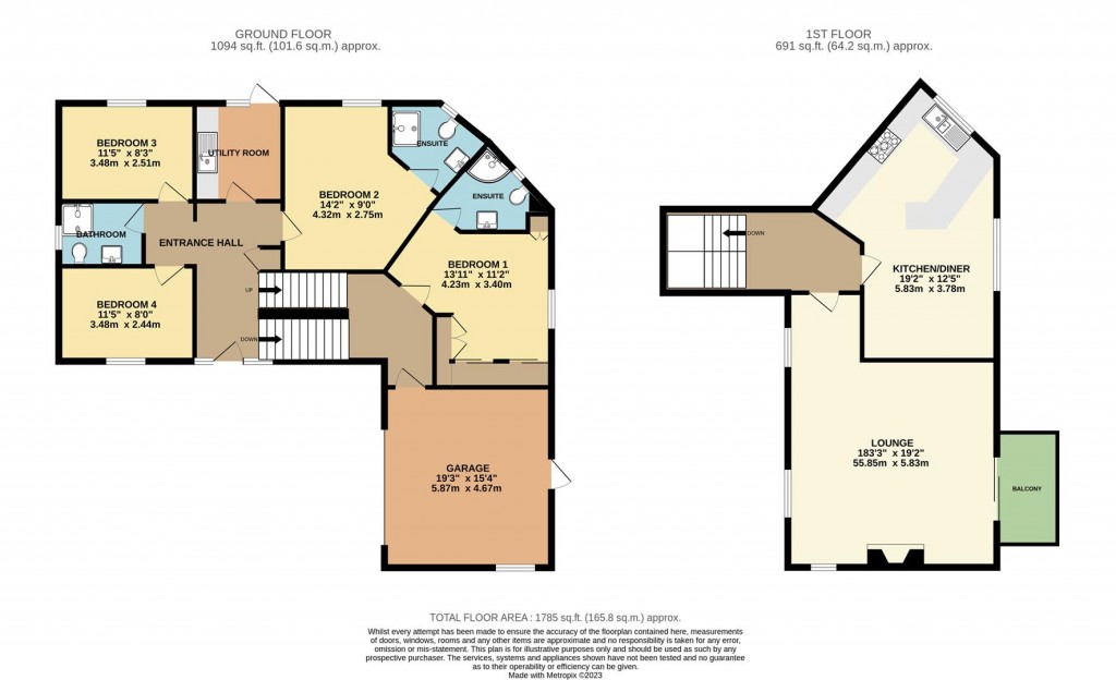 Floorplans For Victoria Road, Brixham