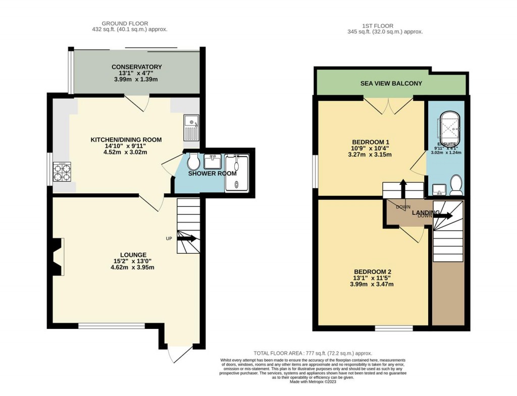 Floorplans For Heath Road, Brixham