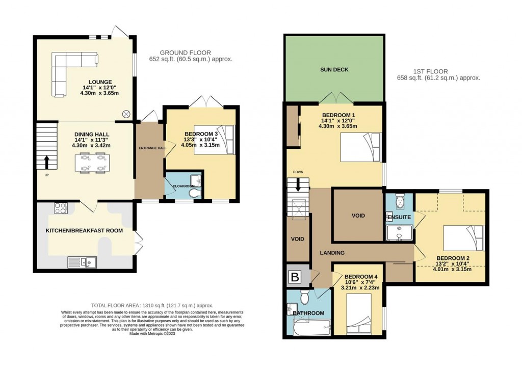 Floorplans For Knick Knack Lane, Brixham