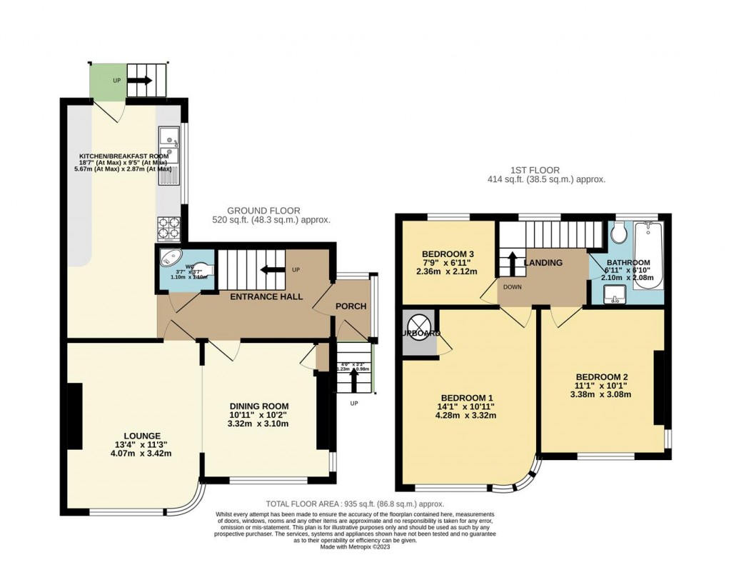 Floorplans For Cudhill Road, Brixham