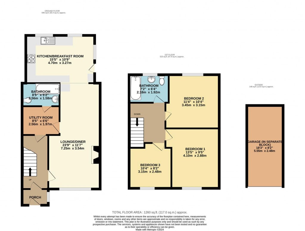 Floorplans For Fern Close, Brixham