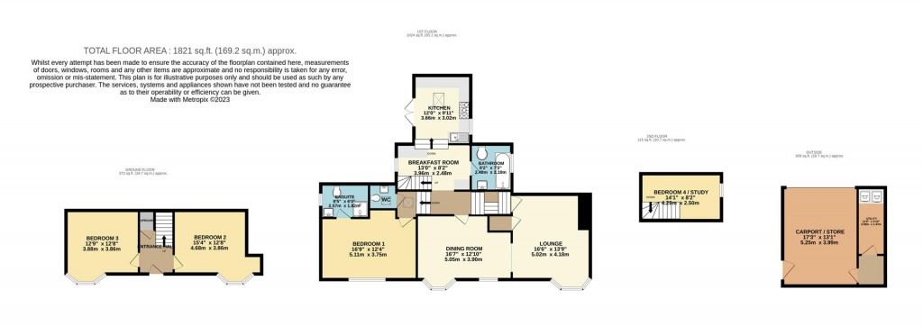 Floorplans For Burton Street, Brixham