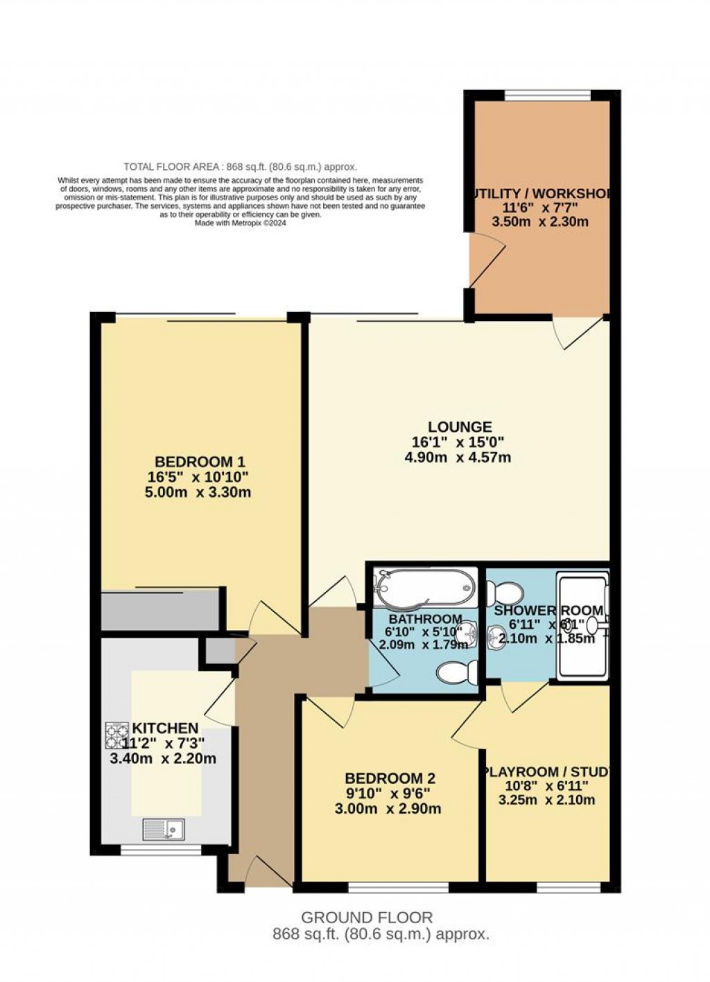 Floorplans For Milton Crescent, Brixham