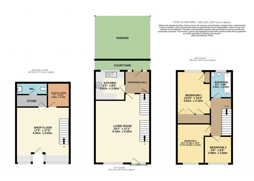 Floorplans For Middle Street, Brixham