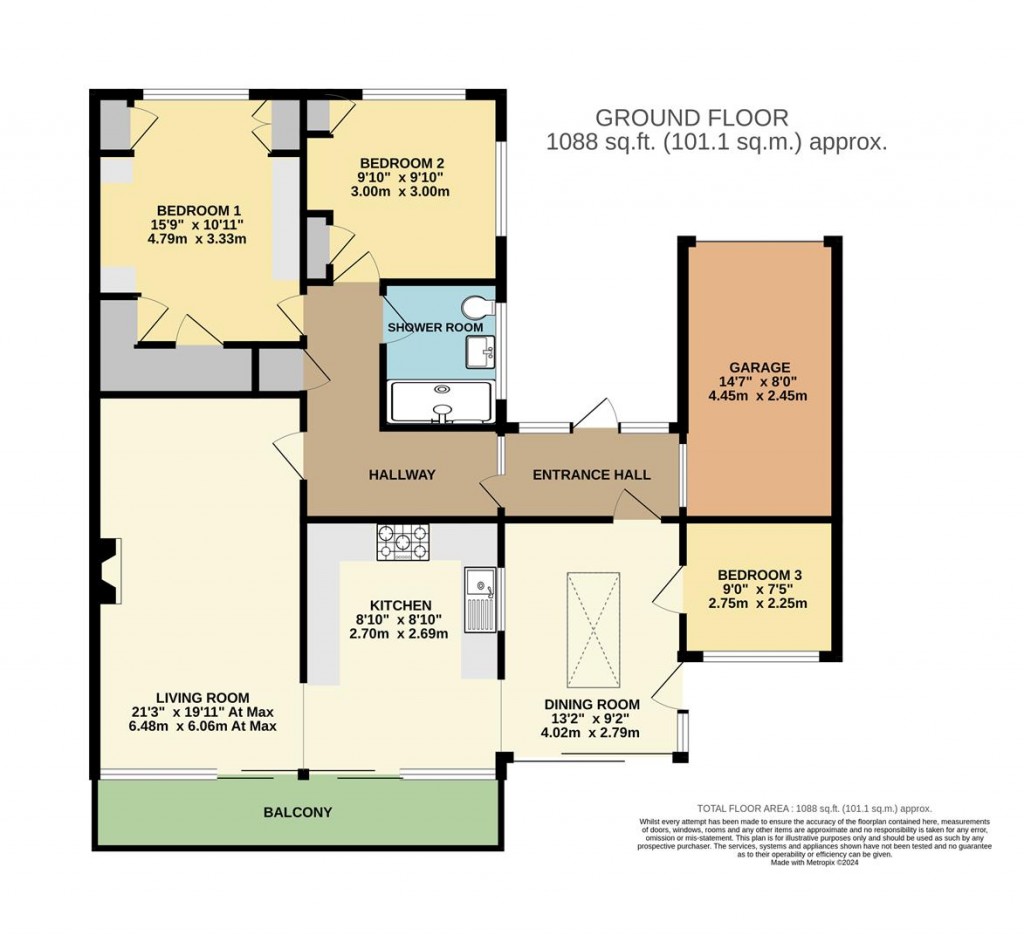 Floorplans For Wall Park Close, Brixham