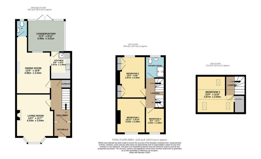 Floorplans For The Mount, Higher Furzeham Road, Brixham