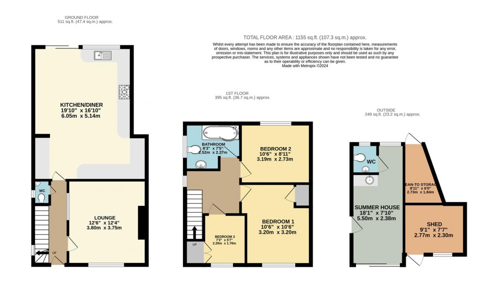 Floorplans For Churston Way, Brixham