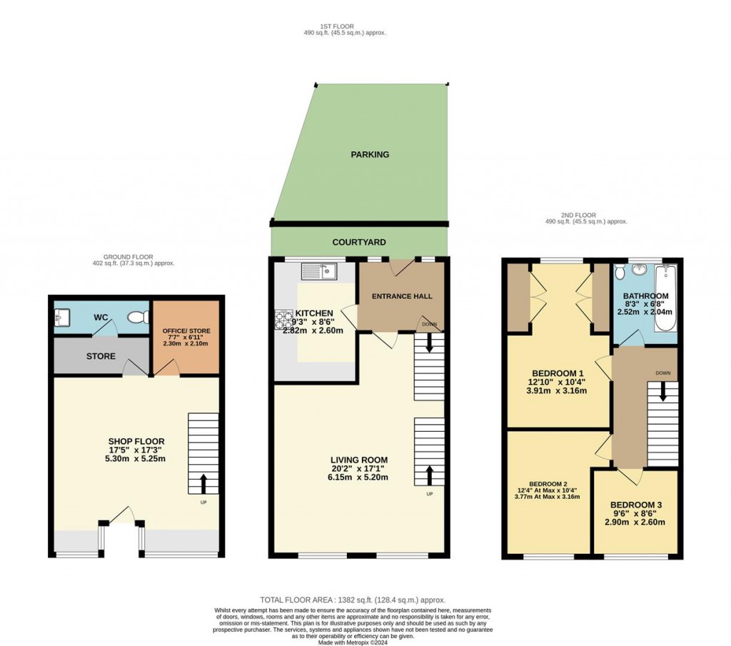 Floorplans For Middle Street, Brixham