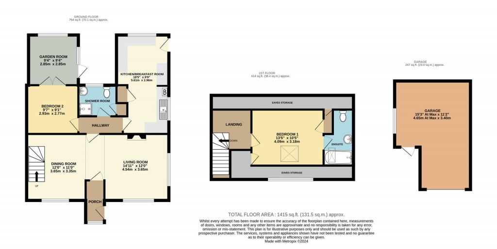 Floorplans For Laywell Close, Brixham