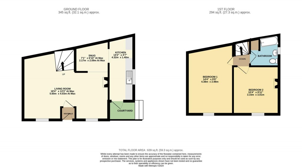 Floorplans For Bakers Hill, Brixham