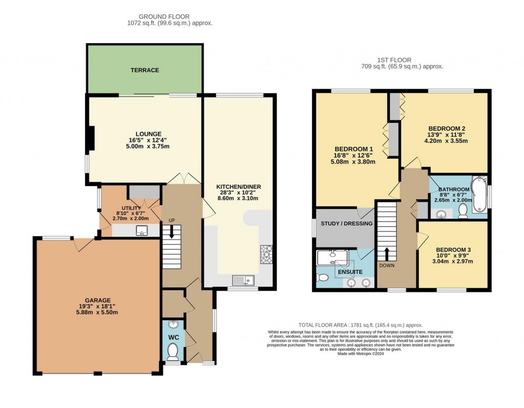 Floorplans For Slade Lane, Galmpton, Brixham