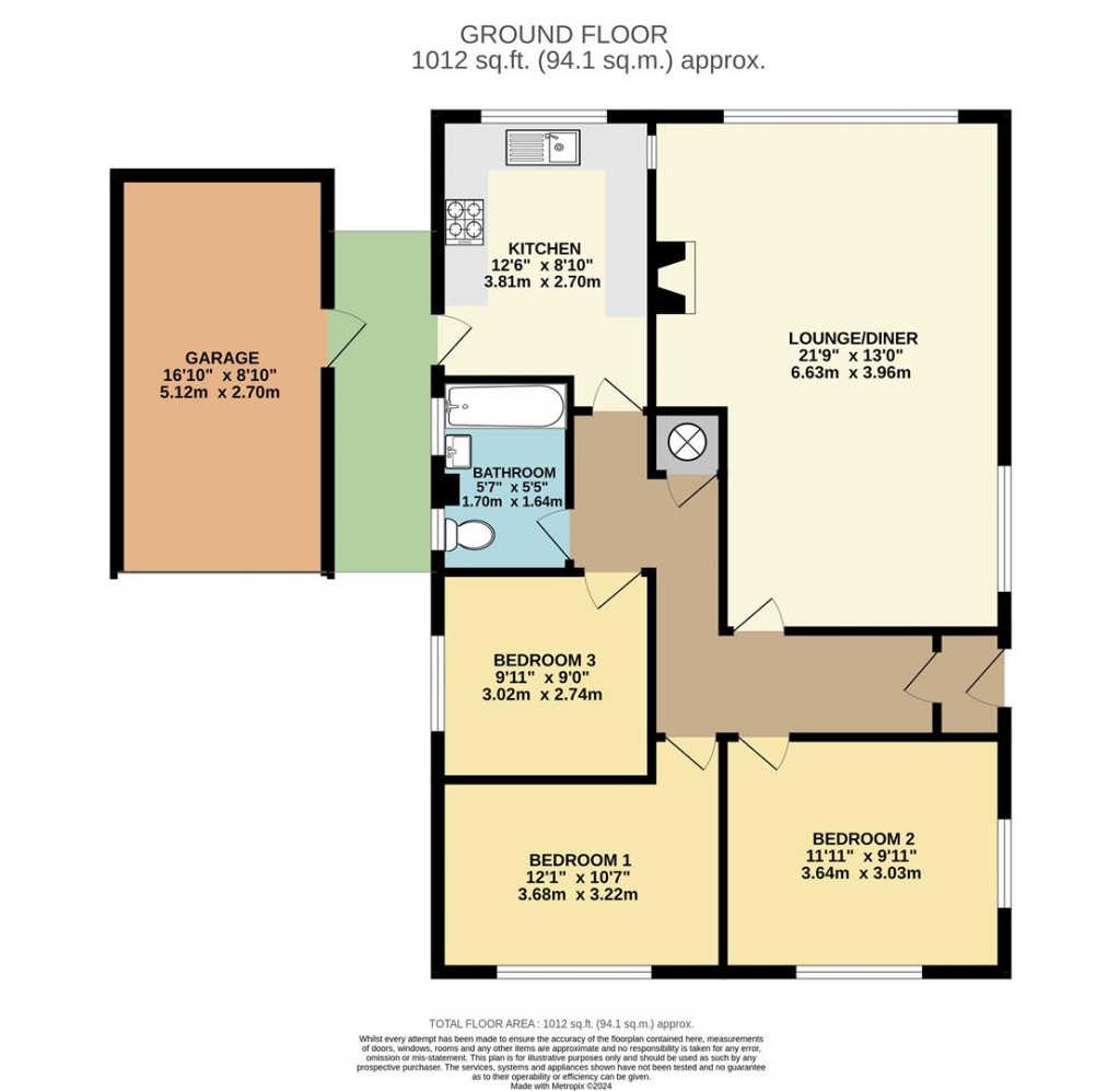 Floorplans For Maple Close, Brixham