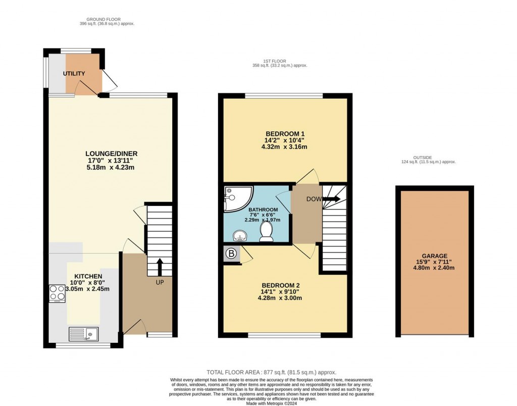 Floorplans For Rea Drive, Brixham