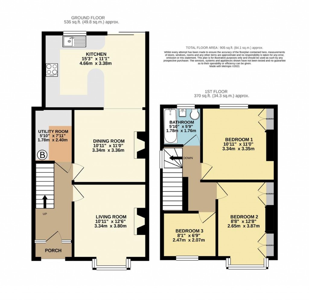 Floorplans For Penn Lane, Brixham