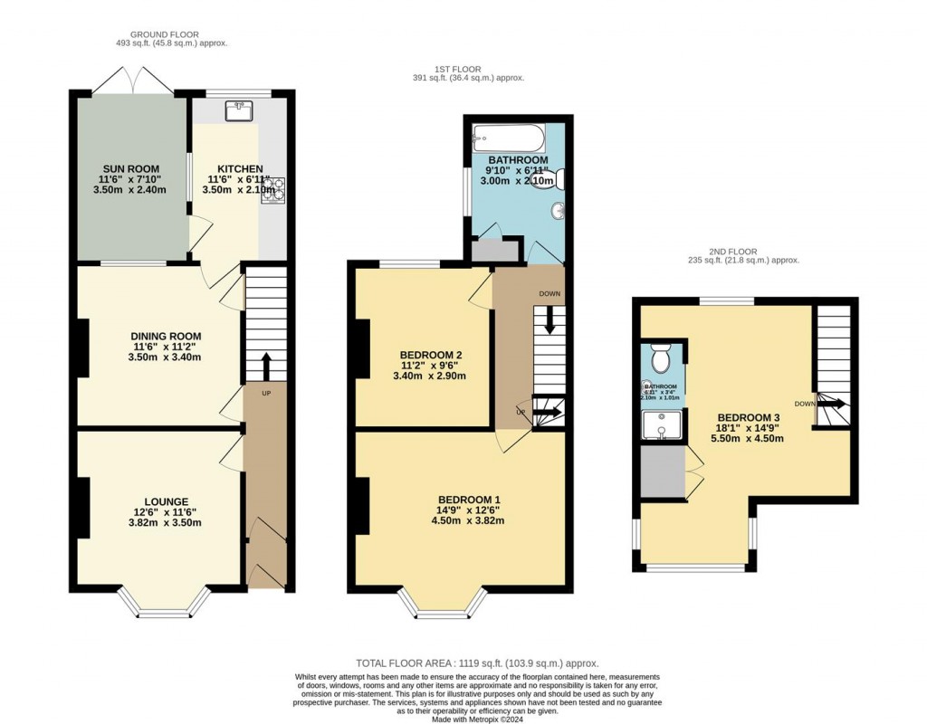 Floorplans For Holborn Road, Furzeham, Brixham