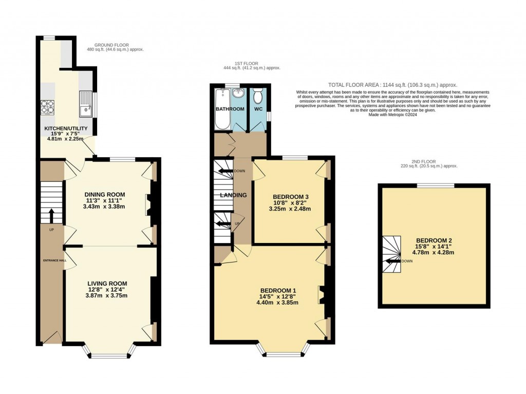 Floorplans For Burton Street, Brixham