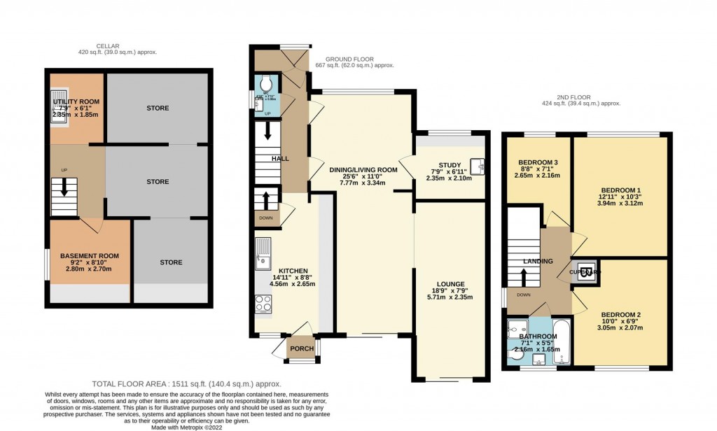 Floorplans For Deep Dene Close, Brixham