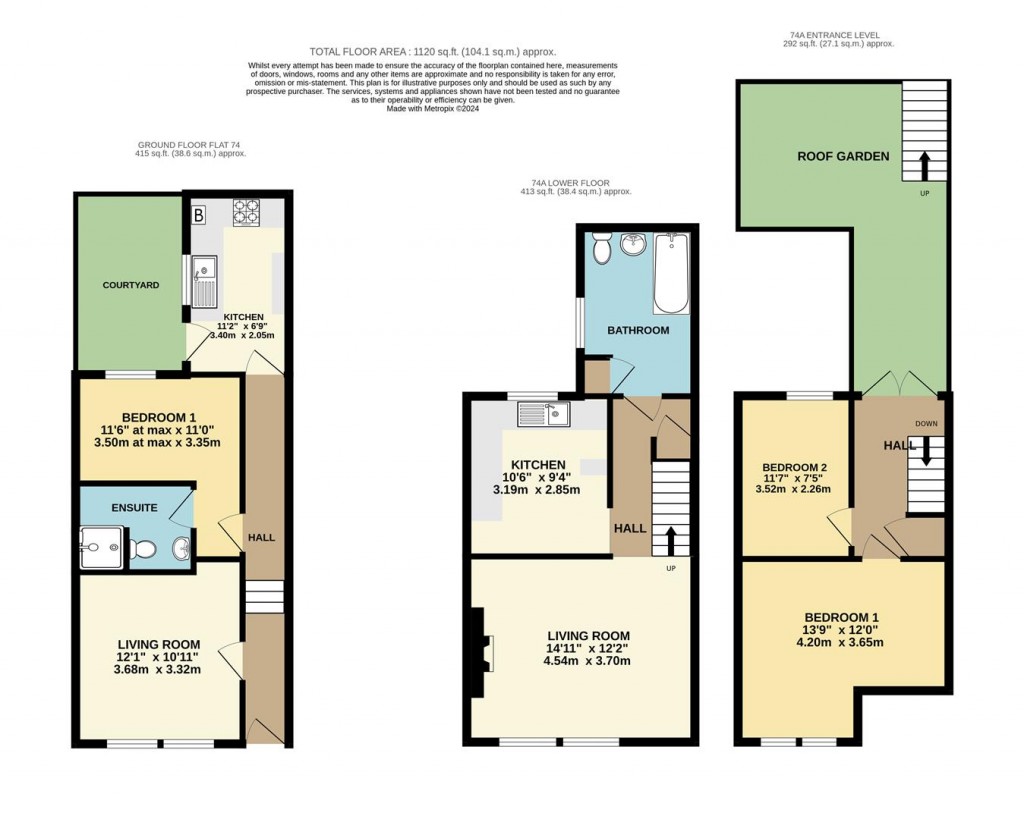 Floorplans For Bolton Street, Brixham