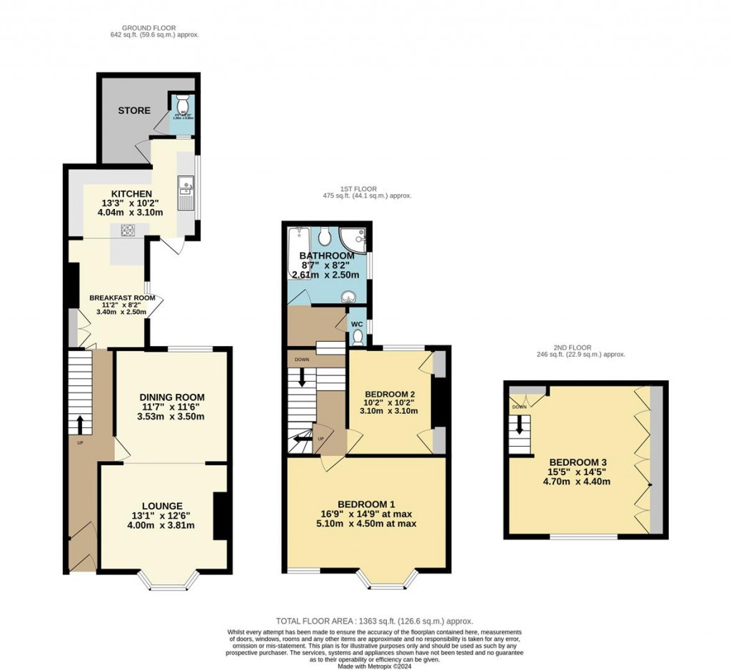 Floorplans For Ranscombe Road, Brixham