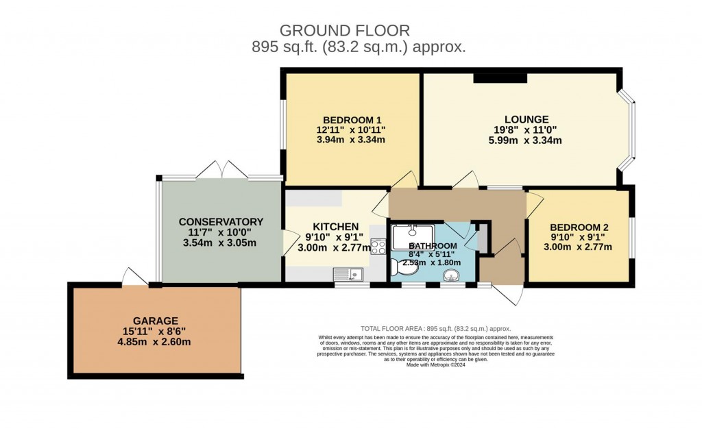 Floorplans For Heather Way, Brixham