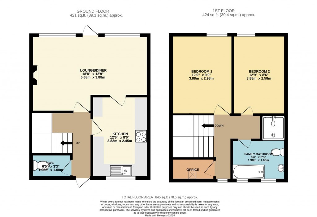 Floorplans For North Hill Close, Brixham