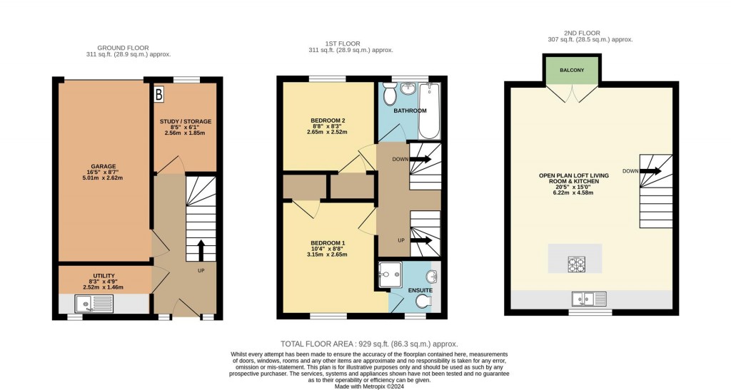 Floorplans For Pump Street, Brixham