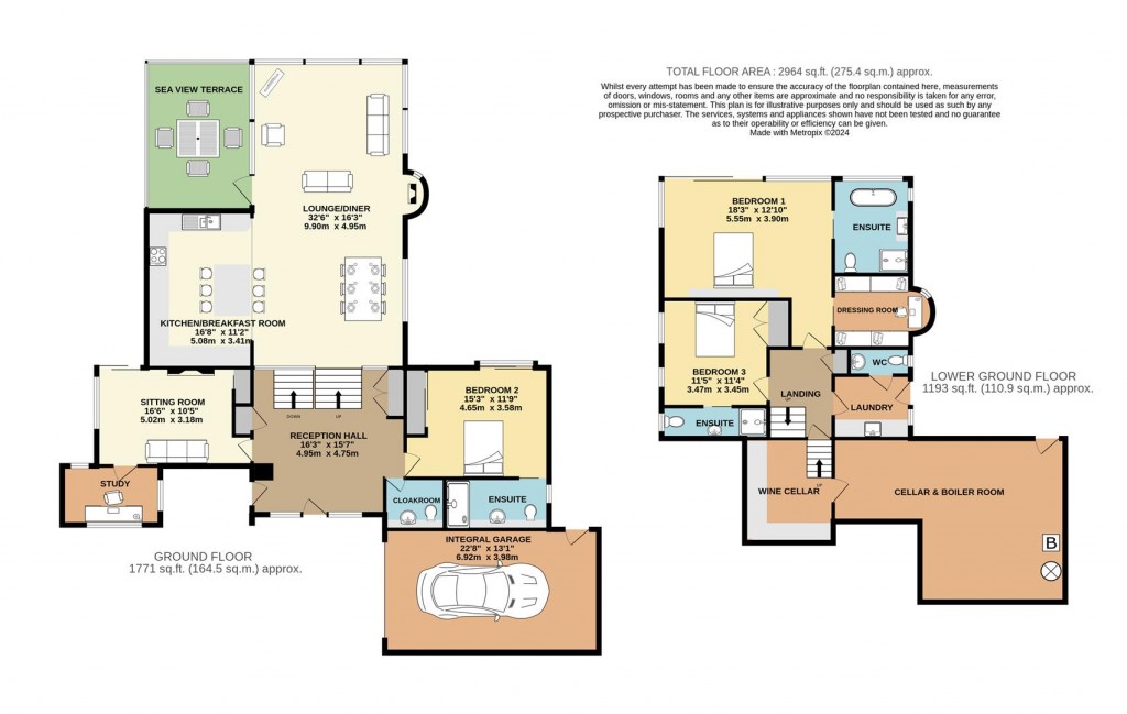 Floorplans For Lands Road, Brixham