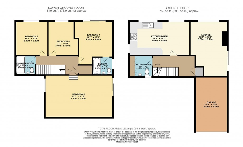 Floorplans For Ridgemark Close, Brixham