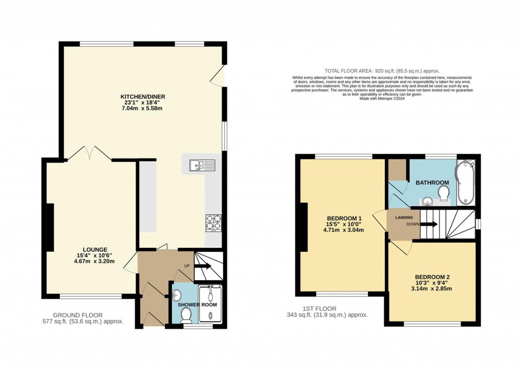 Floorplans For Hillside Road, Brixham