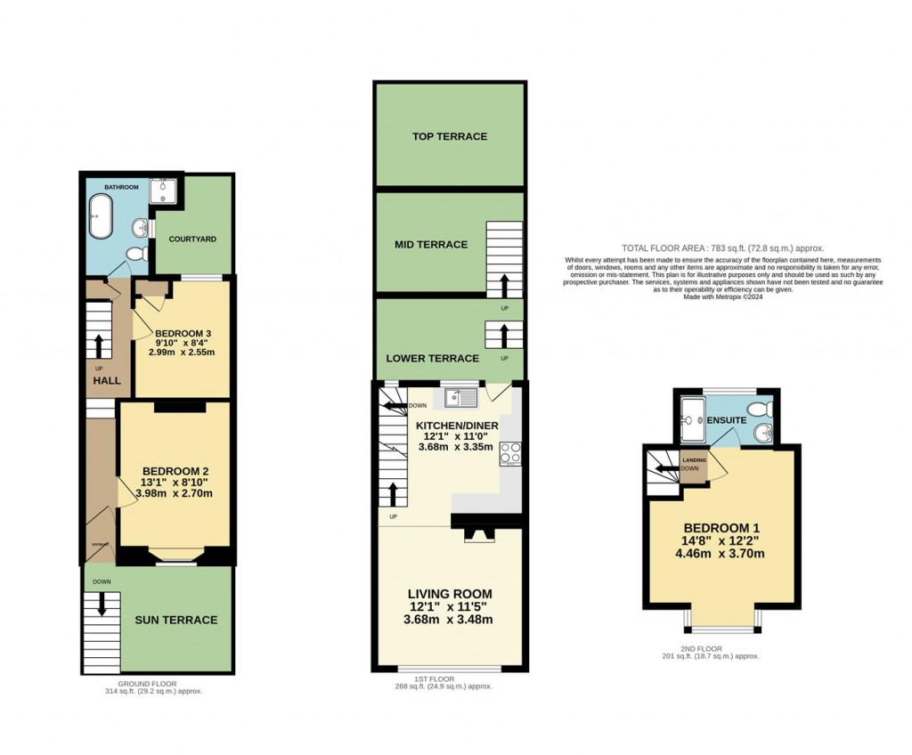 Floorplans For Prospect Road, Brixham