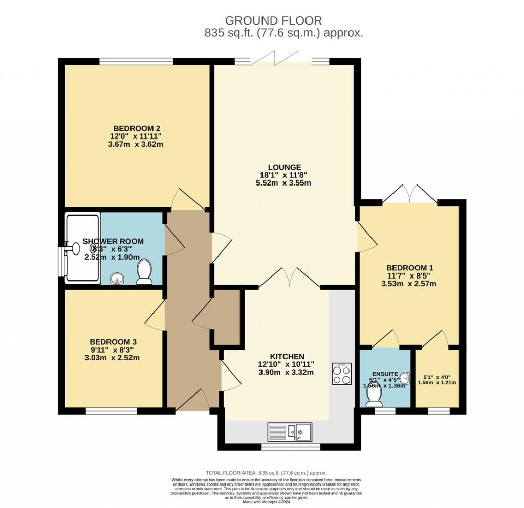 Floorplans For Gollands, Brixham