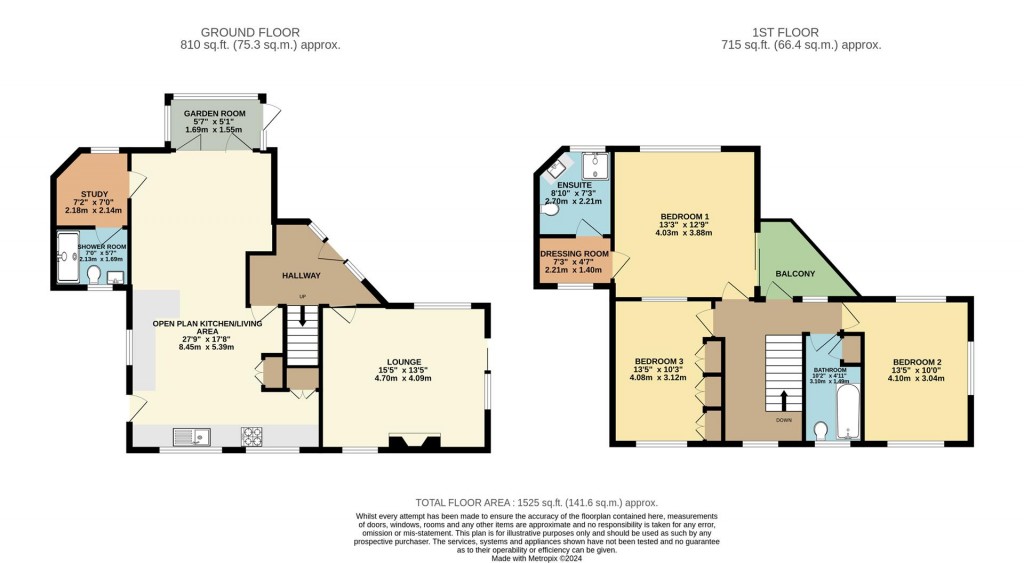 Floorplans For Slade Lane, Galmpton, Brixham