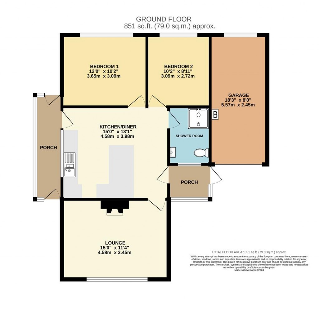 Floorplans For Chestnut Drive, Brixham