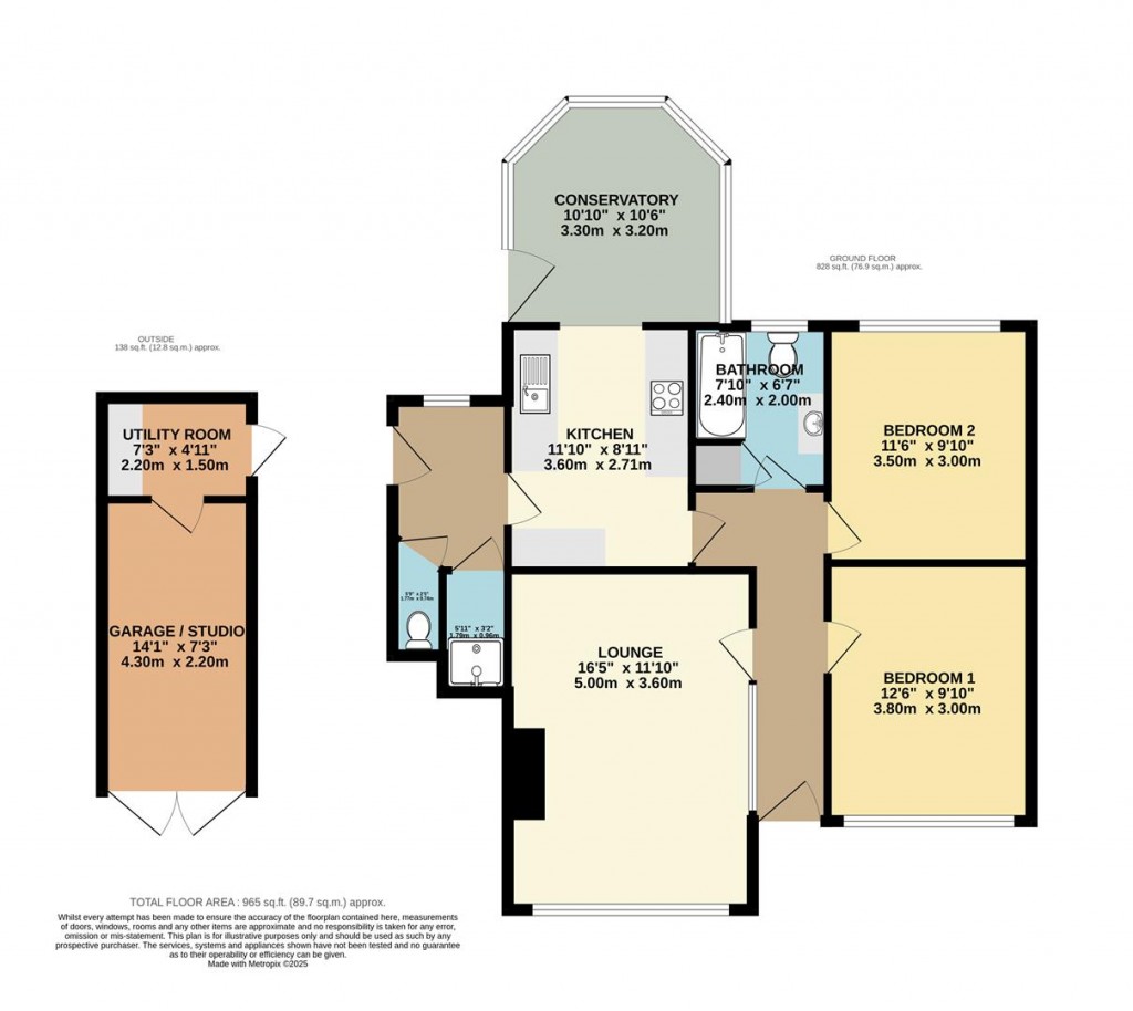 Floorplans For Pine Close, Brixham