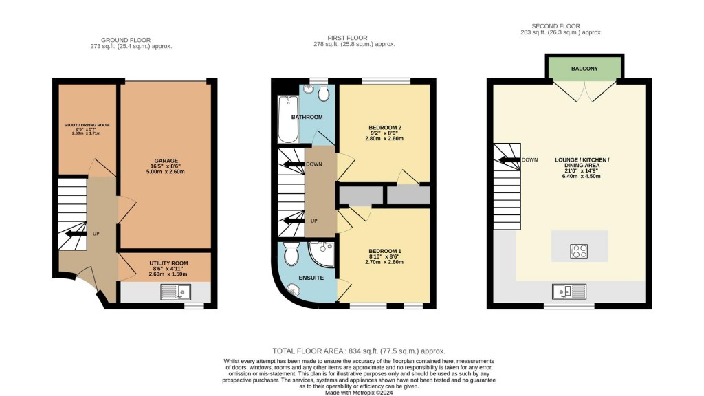 Floorplans For Pump Street, Brixham